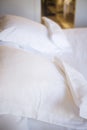 Luxury hotel bedroom bed Royalty Free Stock Photo