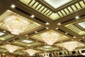 Luxury hotel conference room ceiling Royalty Free Stock Photo