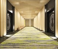 Luxury hotel corridor lobby Royalty Free Stock Photo