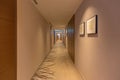 Luxury hotel corridor with modern decoration Royalty Free Stock Photo