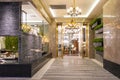 Luxury hotel lobby corridor hotel passageway Royalty Free Stock Photo