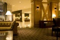 Luxury hotel lobby interiors lighting Royalty Free Stock Photo