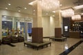 Luxury hotel lobby