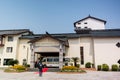 A luxury hotel at the Mount Luojia, which lies in the Lotus Sea to the southeast of Putuo Mountain, Zhoushan, Zhejiang, the place
