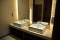 Luxury hotel public toilet Royalty Free Stock Photo