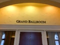 Luxury Hotel resort foyer lobby for convention center event ballrooms Royalty Free Stock Photo