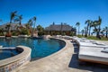 Luxury hotel standards in a sunny day in Todos Santos, Baja California, Mexico. Royalty Free Stock Photo