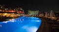 Luxury hotel swimming pool Royalty Free Stock Photo