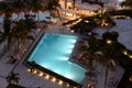Luxury hotel swimming pools Royalty Free Stock Photo
