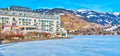The luxury hotel on Zeller see lake, Zell am See, Austria