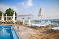 Luxury hotels in Greece Royalty Free Stock Photo