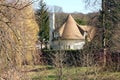 Luxury house along pond