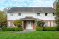 Luxury house with beautiful landscaping Royalty Free Stock Photo