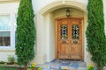 Luxury house entrance porch Royalty Free Stock Photo