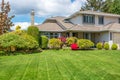 Luxury house on a sunny day