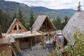 Luxury house under construction in Kadenwood developments in Whistler