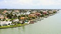 The luxury houses of Belleair next to Clearwater in Tampa, Florida Royalty Free Stock Photo