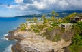 Luxury housing at Portlock spitting cave near Waikiki on Oahu Royalty Free Stock Photo