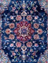 Luxury Indian Rug - backdrop. Old Turkish kilim. Vintage Persian carpet, tribal texture. Ethnic textile. Perfect Royalty Free Stock Photo