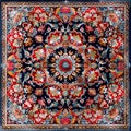 Luxury Indian Rug - backdrop. Old Turkish kilim. Vintage Persian carpet, tribal texture. Ethnic textile. Perfect Royalty Free Stock Photo