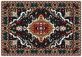 Luxury Indian Rug. Old Turkish kilim. Vintage Persian carpet, tribal texture. Ethnic textile. Easy to edit and change a few colors Royalty Free Stock Photo