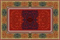 Luxury Indian Rug. Old Turkish kilim. Vintage Persian carpet, tribal texture. Ethnic textile. Easy to edit and change a few colors Royalty Free Stock Photo