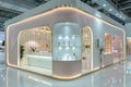 Luxury interior booth of cosmetic product