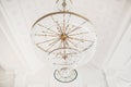 Chandelier in the interior hall Royalty Free Stock Photo