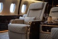 Luxury Interior of Private Jet Royalty Free Stock Photo