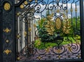 Luxury iron door of a gate Royalty Free Stock Photo