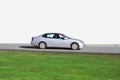 Luxury japanese sedan car isolated from Royalty Free Stock Photo