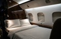 Luxury Jet Bed with Ambient Light Royalty Free Stock Photo