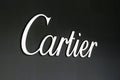 Luxury jewelry designer Cartier brand name logo at Ala Moana Shopping Center