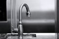 Luxury kitchen faucet Royalty Free Stock Photo