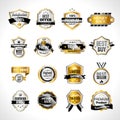 Luxury Labels Gold And Black Royalty Free Stock Photo