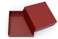 Luxury lacquerware box Isolated On White Background, 3D render. 3D illustration Royalty Free Stock Photo