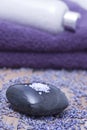 Luxury with lavender bath salts Royalty Free Stock Photo