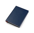 Luxury Leather Agenda Diary Notebook with pen holder on white background. In stationery, diary