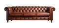 luxury leather couch on white