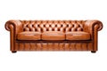 luxury leather couch on white