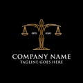 Luxury legal consultant logo vector, best law firm logo design