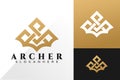 Luxury Letter A Ancher Logo design inspiration Royalty Free Stock Photo