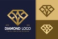 Luxury A Letter Diamond Logo Design, brand identity logos vector, modern logo, Logo Designs Vector Illustration Template Royalty Free Stock Photo