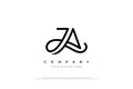 Luxury Letter JA Logo Design
