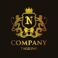 Luxury Letter `N` Logo