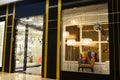 Luxury lighting furniture shop window