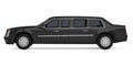 Luxury Limousine Car Isolated Royalty Free Stock Photo