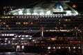 Luxury liner which is visible from the hill park with views of the harbor Coral Princess