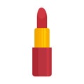 Luxury lipstick icon, flat style