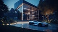 Luxury Living: Opulent Home with Stylish Supercar